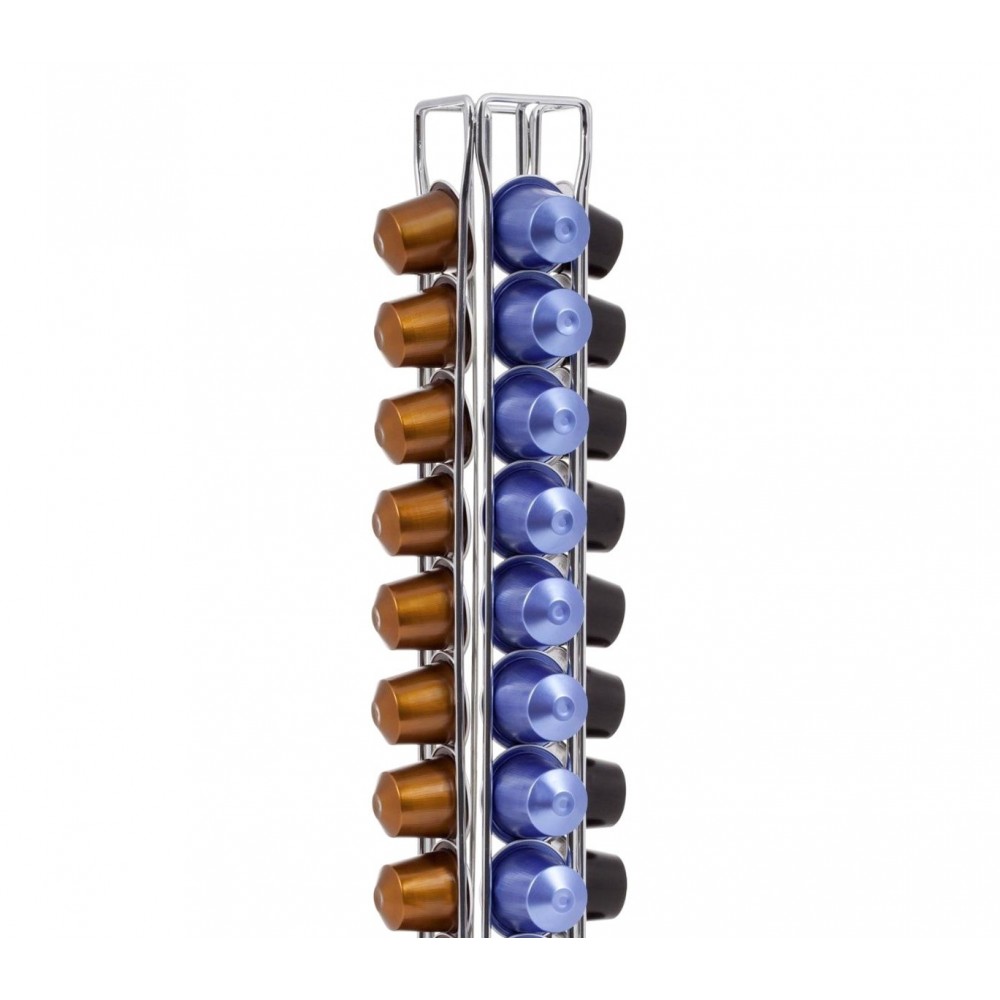 Stand capsule caffè porta capsule WELKHOME 365946 in metallo 32 posti 4 colonne