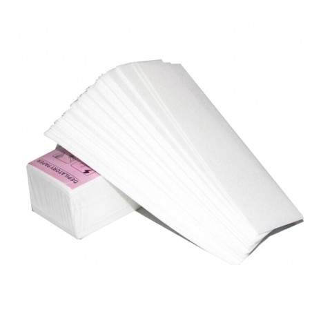 100 pezzi di Carta depilatoria a strisce per depilazione a cera 7x20cm 100 pezzi di Carta depilatoria a strisce per depilazione a cera 7x20cm