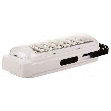 Lampada LED 713 ricaricabile con cordicella gancio e 2 modalità di luce 1.7W Lampada LED 713 ricaricabile con cordicella gancio e 2 modalità di luce 1.7W