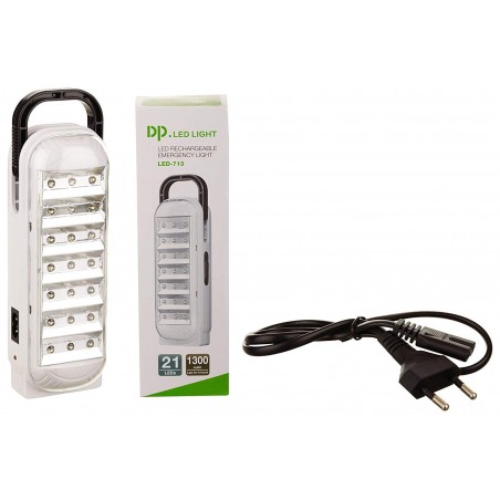Lampada LED 713 ricaricabile con cordicella gancio e 2 modalità di luce 1.7W Lampada LED 713 ricaricabile con cordicella gancio e 2 modalità di luce 1.7W