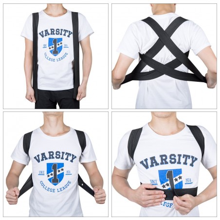 180524 Supporto fascia posturale Posturx schiena spalle unisex regolabile velcro