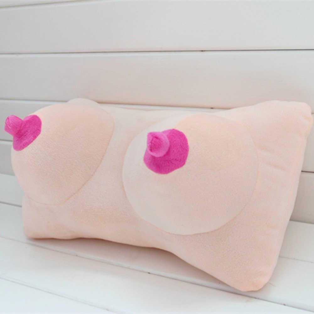 Cuscino CIGIOKI sexy in peluche seno in 3D addio nubilato celibato