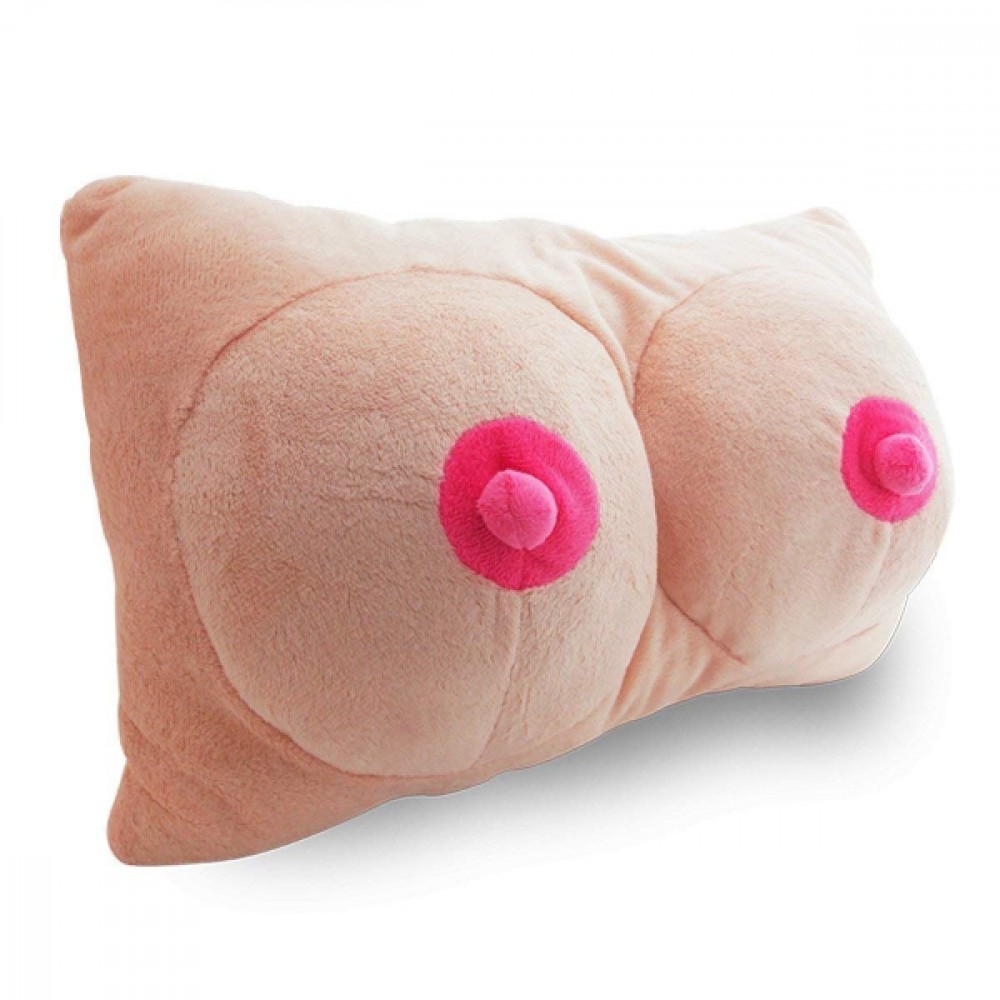 Cuscino CIGIOKI sexy in peluche seno in 3D addio nubilato celibato