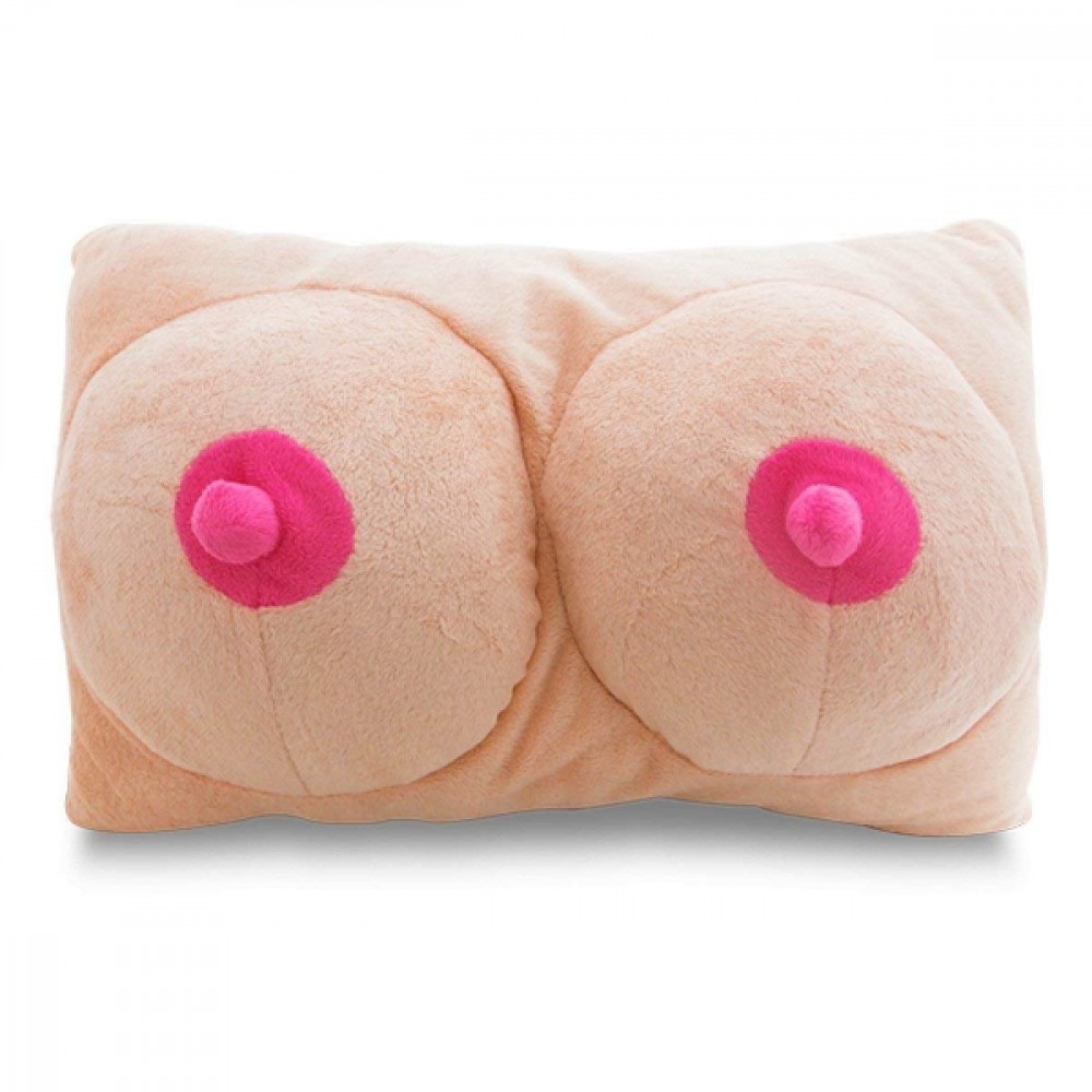 Cuscino CIGIOKI sexy in peluche seno in 3D addio nubilato celibato