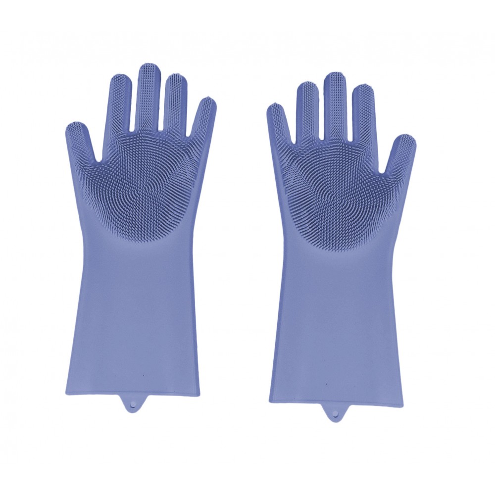 Coppia di Guanti in silicone 2 in 1 con spugna 183693 GLOVE BETTER multifunzione