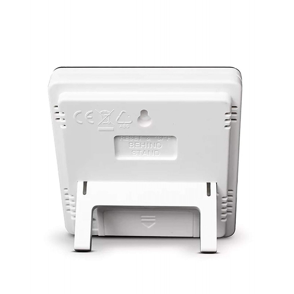 850871 Termometro igrometro con orologio e allarme con memoria min e max