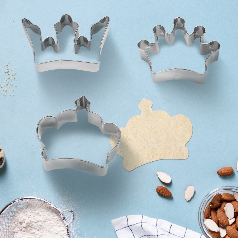 Set di 3 coppapasta a corona GRAN CHEF in acciaio 220540 altezza 2 cm