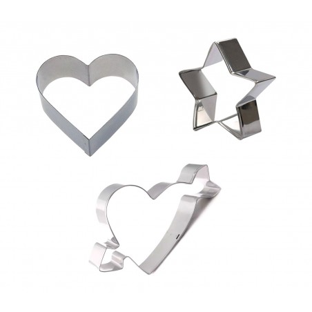 Set di 3 coppapasta assortiti GRAN CHEF in acciaio 702720 altezza 2 cm