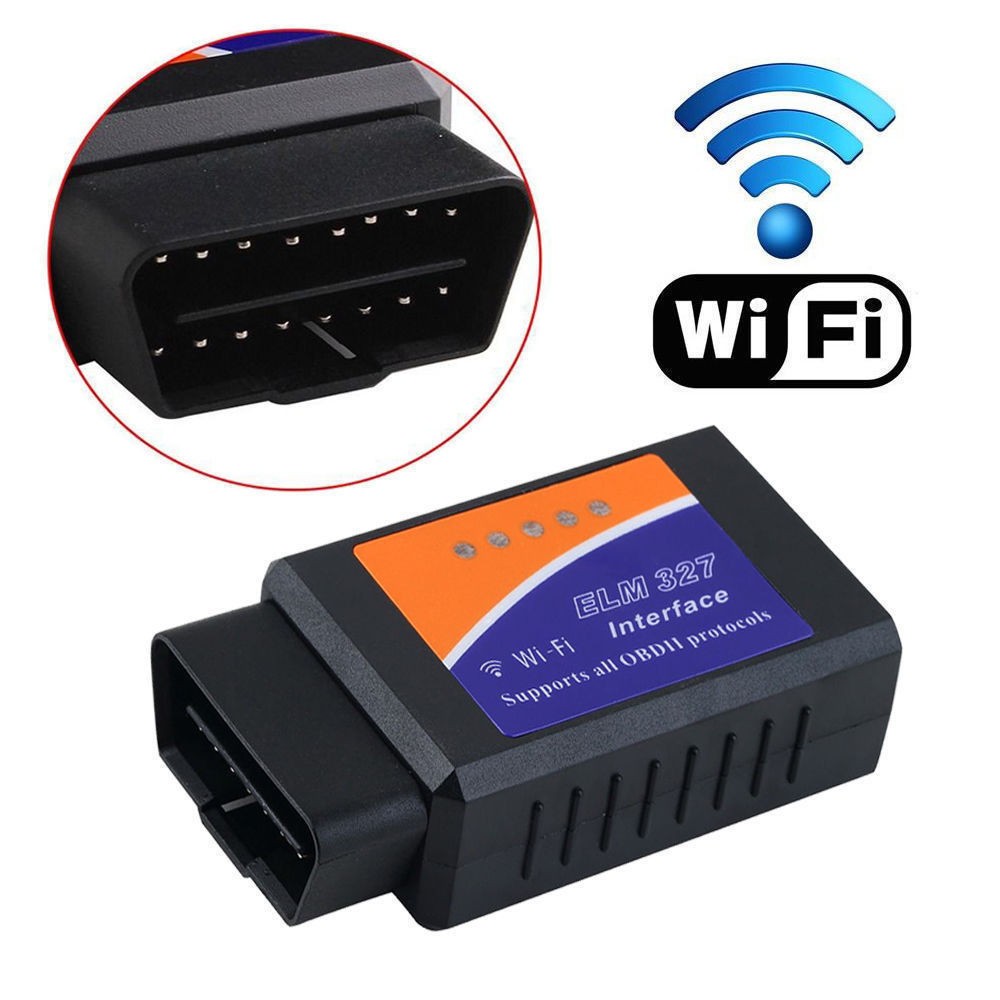 Kit Diagnostica WiFi ELM327 protocollo OBD2 universale auto PC iOS Android 