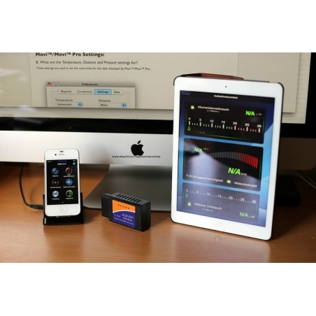 Kit Diagnostica WiFi ELM327 protocollo OBD2 universale auto PC iOS Android 