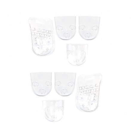 Alzatacco gel 10 pz per scarpe in silicone 5 cm in più