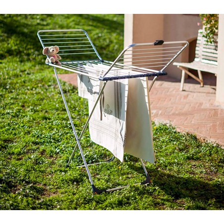  Stendibiancheria in acciaio 646601 antiruggine VestiAmo CASA 18m 178x55x105cm