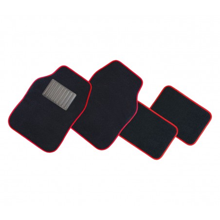 TA051 Set 4 tappetini XONE SPEED in moquette con fondo antiscivolo in 4 colori
