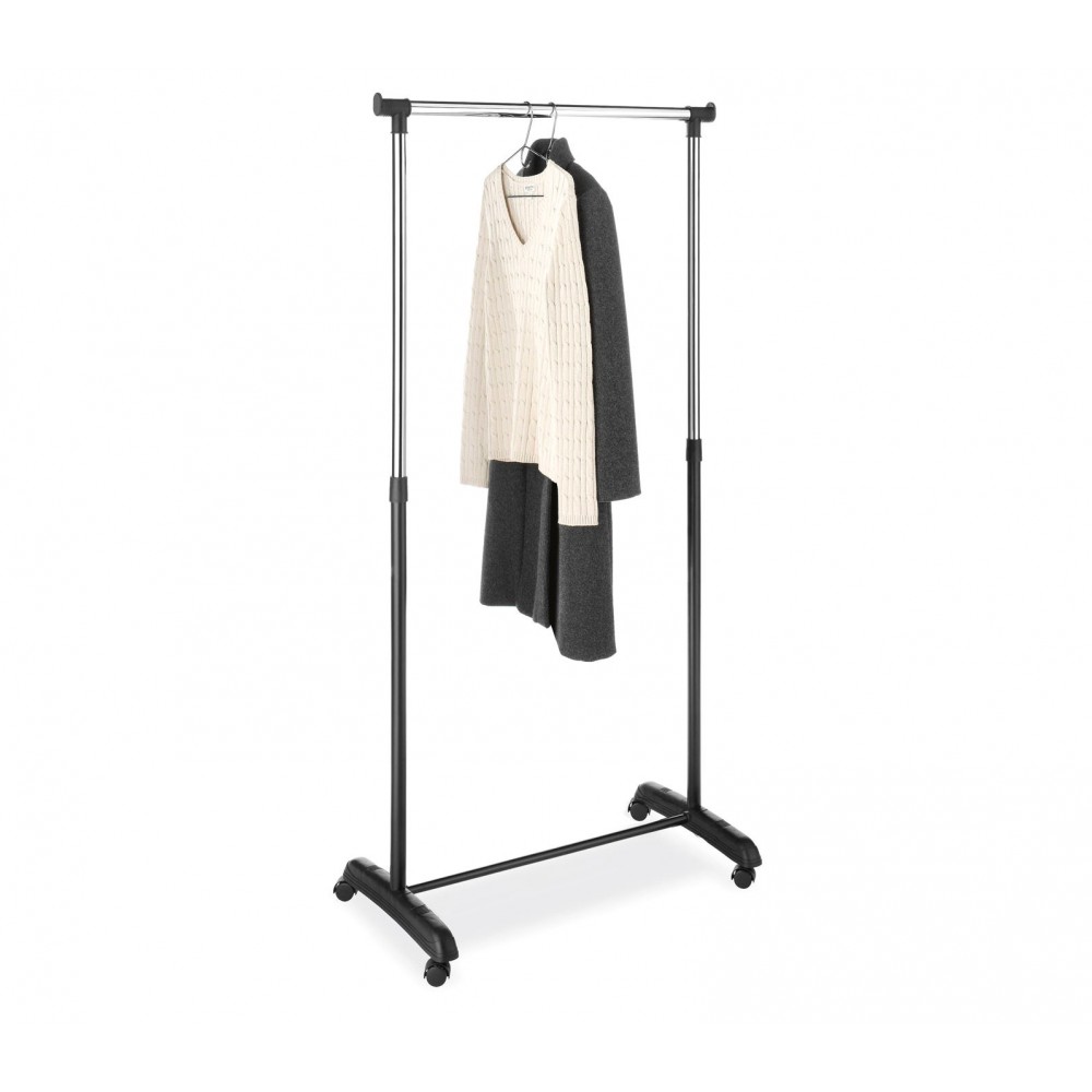 VestiAmo 098735 Casa Appendiabiti estensibile rotelle girevoli 84x43x93-160 cm