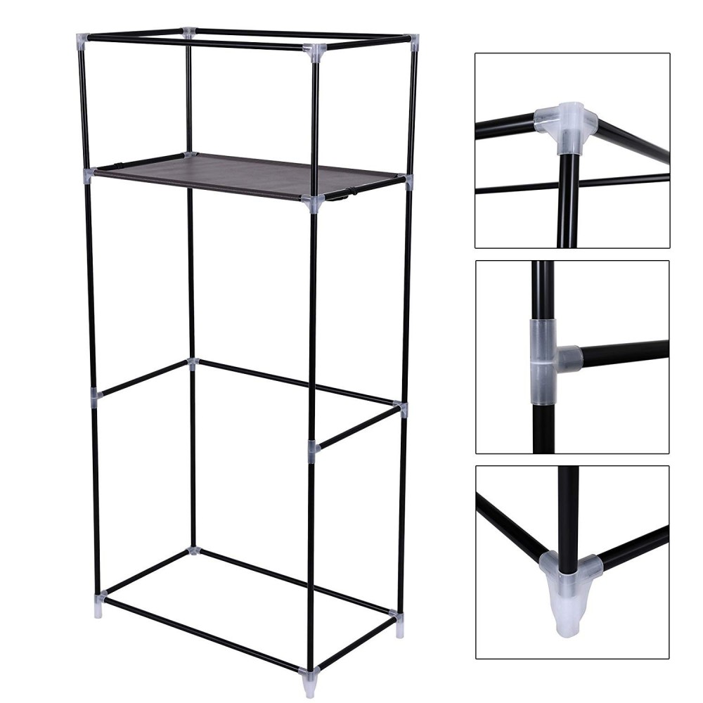 VestiAmo Casa 147846 Armadio con appendiabiti in TNT 75x46x160cm e ripiano