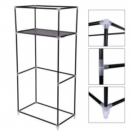 VestiAmo Casa 147846 Armadio con appendiabiti in TNT 75x46x160cm e ripiano