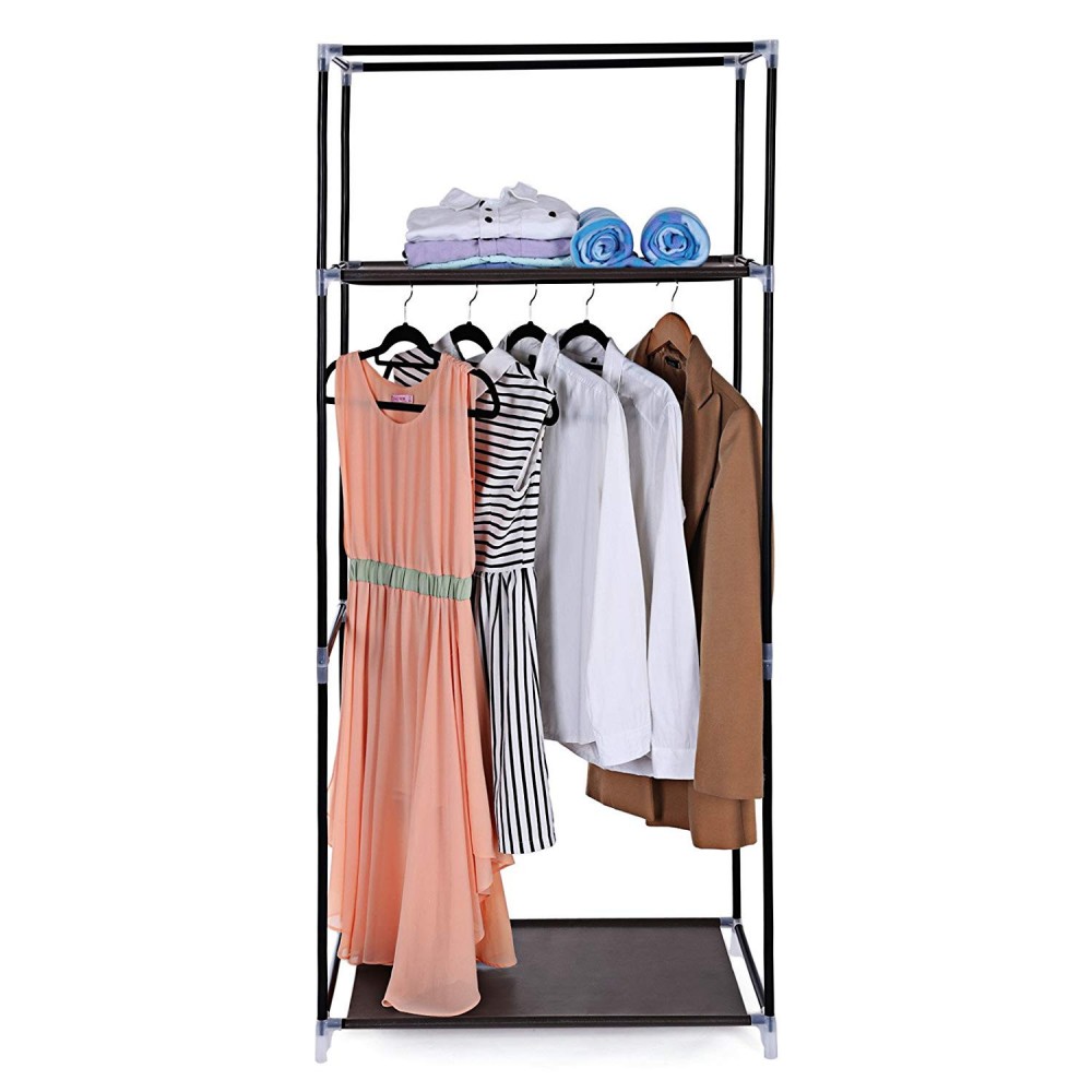 VestiAmo Casa 147846 Armadio con appendiabiti in TNT 75x46x160cm e ripiano