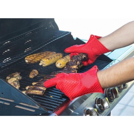 117480 Hot Hands Guanti da forno flessibili in silicone termico con antiscivolo