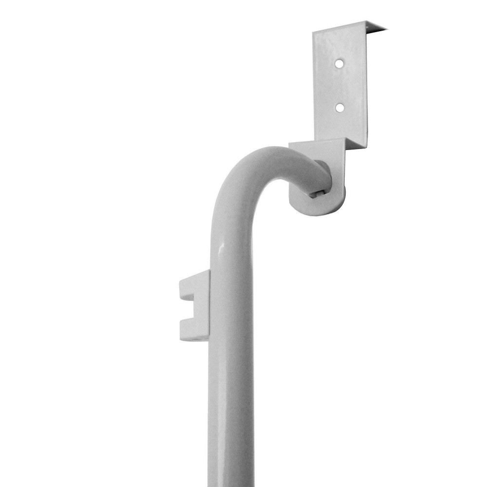 863849 Rack scarpiera 12 paia appendibile da porta bianca 17x60x145 cm metallo