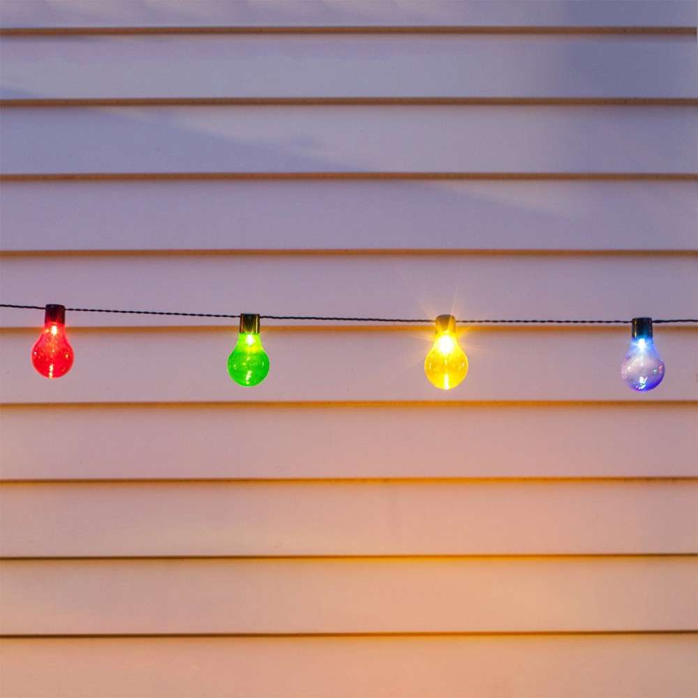 Catena Luci 10 sfere da esterno 013671 ricarica solare crepuscolare 240 cm