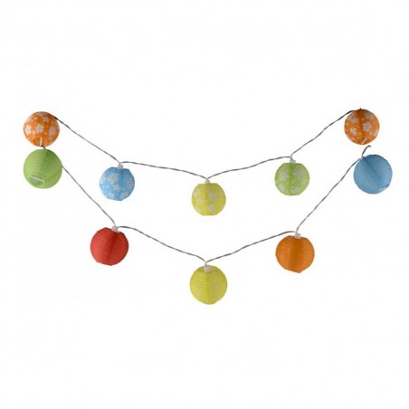 013671 Catena Luci a sfera da esterno con pannello solare e sensore crepuscolare 013671 Catena Luci a sfera da esterno con pannello solare e sensore crepuscolare