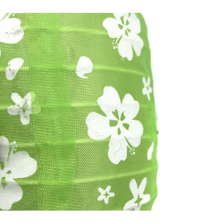 037172 Party Lighting 10 Lanterne floreali LED da esterno a batterie 210cm 