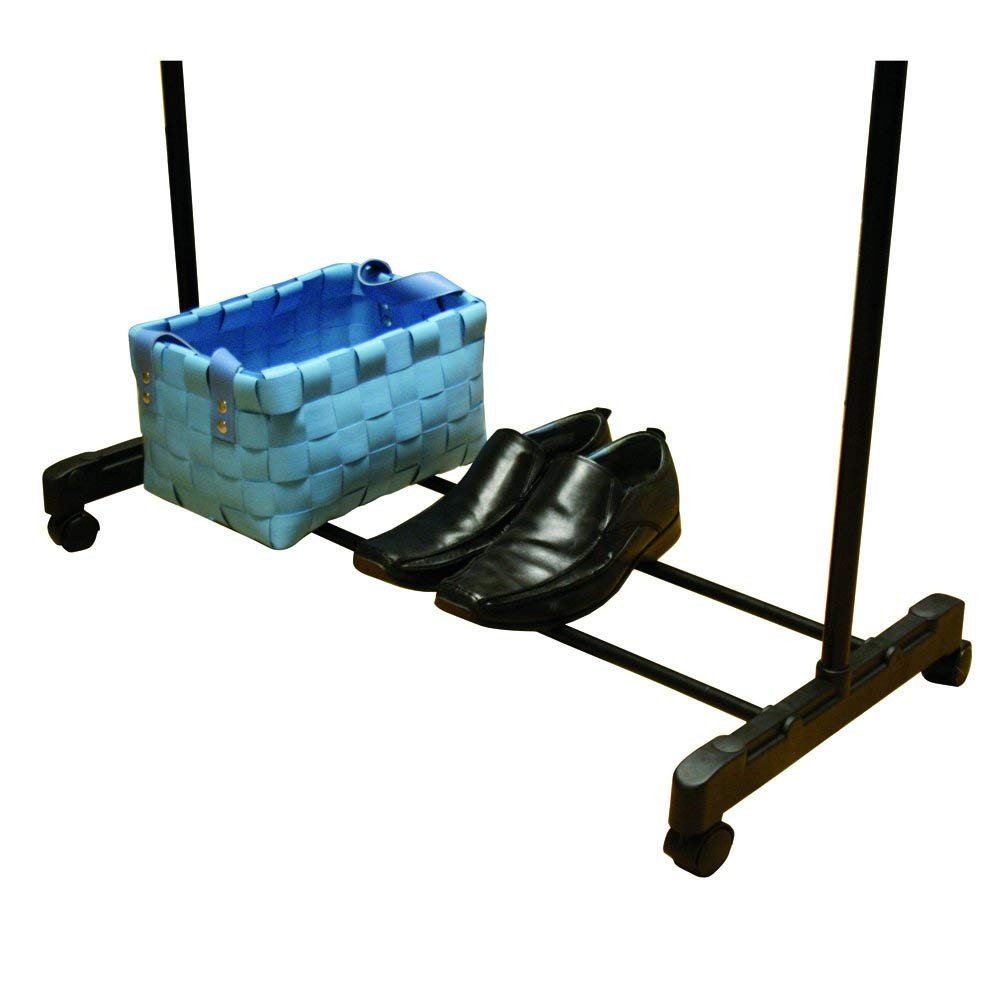 021027 Appendiabiti in metallo estensibile con ruote 83x41x87 max h162 cm