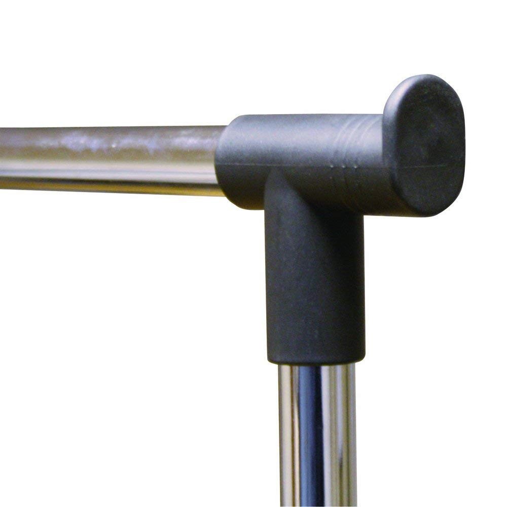 021027 Appendiabiti in metallo estensibile con ruote 83x41x87 max h162 cm