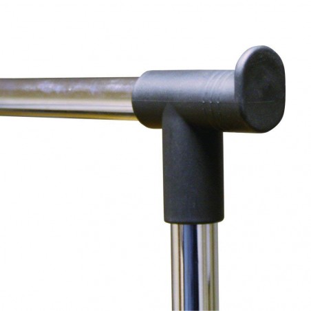 021027 Appendiabiti in metallo estensibile con ruote 83x41x87 max h162 cm