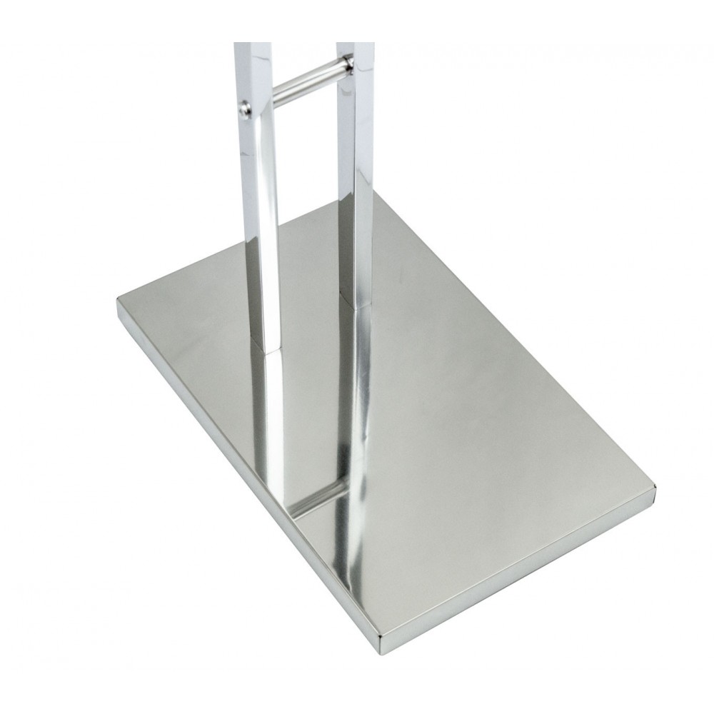 VestiAmo Casa Porta Asciugamani 960537 Cromato 2 posti 84x20x32cm base in ghisa