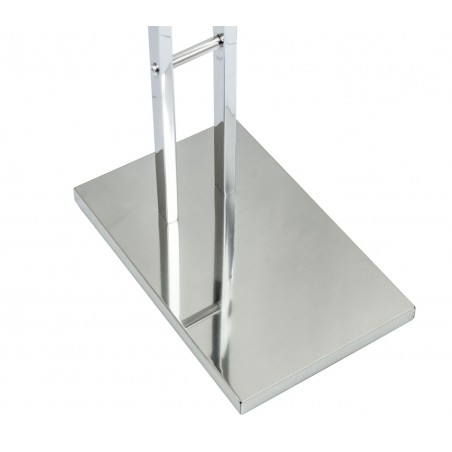 VestiAmo Casa Porta Asciugamani 960537 Cromato 2 posti 84x20x32cm base in ghisa