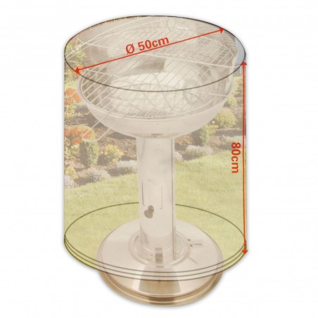 BBQ Collection Telo di copertura per barbecue 348179 impermeabile  80x50cm 