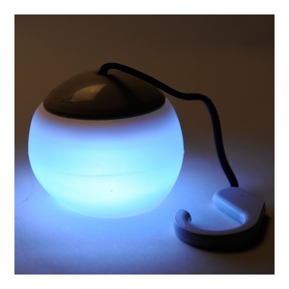Lampada 4 led 519838 da campeggio e giardino con gancio cover silicone soffice