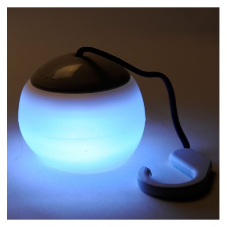 Lampada 4 led 519838 da campeggio e giardino con gancio cover silicone soffice