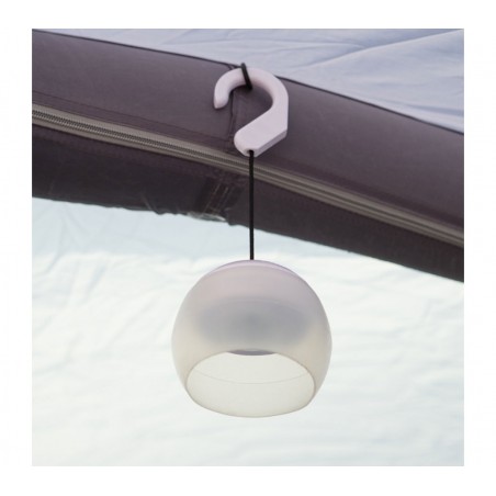 Lampada 4 led 519838 da campeggio e giardino con gancio cover silicone soffice