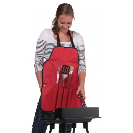 BBQ Collection 455358 Kit da 16 Accessori per Barbecue valigetta in alluminio