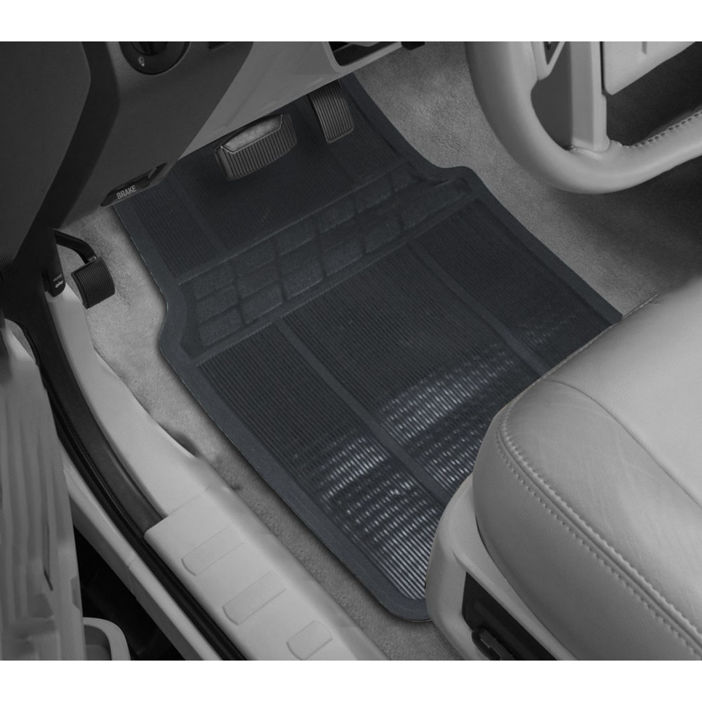 726533 Set 4 tappetini auto in gomma antiscivolo universali tappeti anti slip