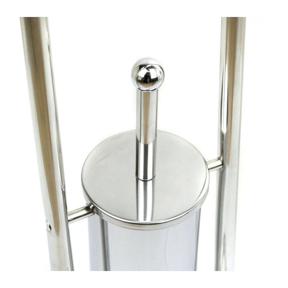 VESTIAMO CASA 960339 Portascopino e portarotolo cromato 81cm