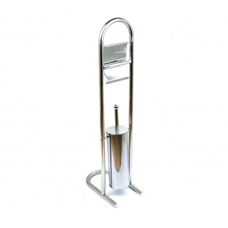 VESTIAMO CASA 960339 Portascopino e portarotolo cromato 81cm VESTIAMO CASA 960339 Portascopino e portarotolo cromato 81cm