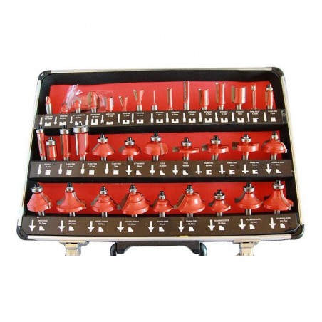 Set 35 frese kit fresa gambo 8 mm x legno cornice pantografo