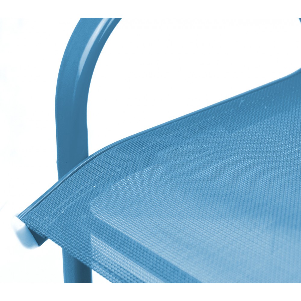 Sedia Bambini Blu TEXALINE 543041 in Tela traspirante struttura in acciaio