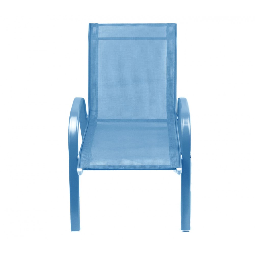 Sedia Bambini Blu TEXALINE 543041 in Tela traspirante struttura in acciaio
