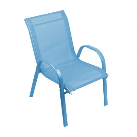 Sedia Bambini Blu TEXALINE 543041 in Tela traspirante struttura in acciaio