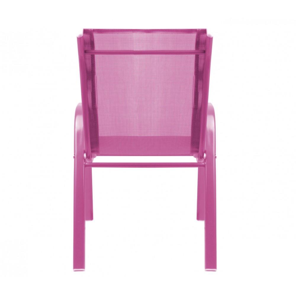 Sedia Bambini FUCSIA TEXALINE 543058 in Tela traspirante struttura in acciaio