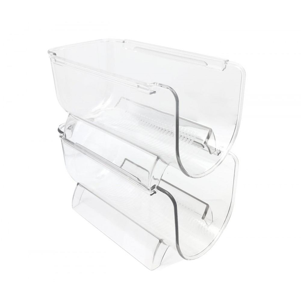 Maitre Chef Portabottiglia da frigo in PE rigida Atossica 21x11x11cm impilabili