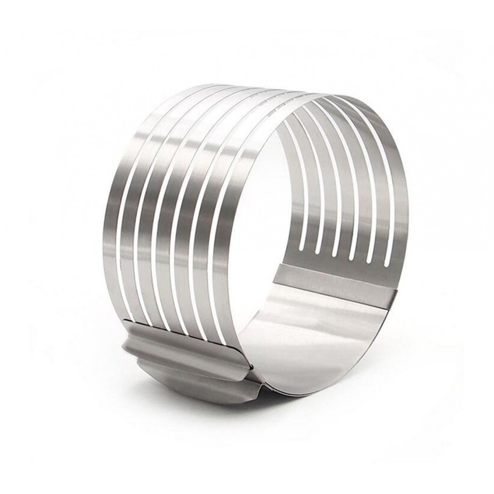 Anello taglia torte 980771 in acciaio inox con 6 scanalature ø da 24 a 30 cm