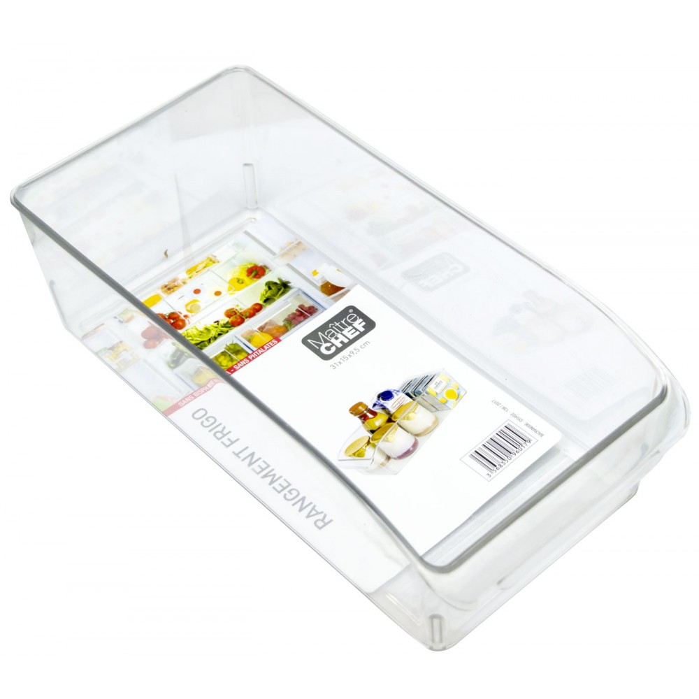 MAITRE CHEF 960179 CASSETTO DA FRIGO 31X15X10CM PE RIGIDA ATOSSICA TRASPARENTE