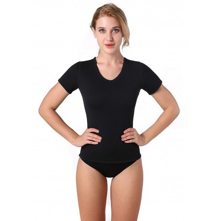 T SHIRT UNISEX SAUNA snellente totalmente in neoprene dalla M alla XXL