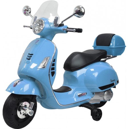Moto elettrica PIAGGIO per bambini VESPA GTS B70592T con rotelle 12V e Bauletto