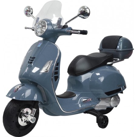Moto elettrica PIAGGIO per bambini VESPA GTS B70592T con rotelle 12V e Bauletto